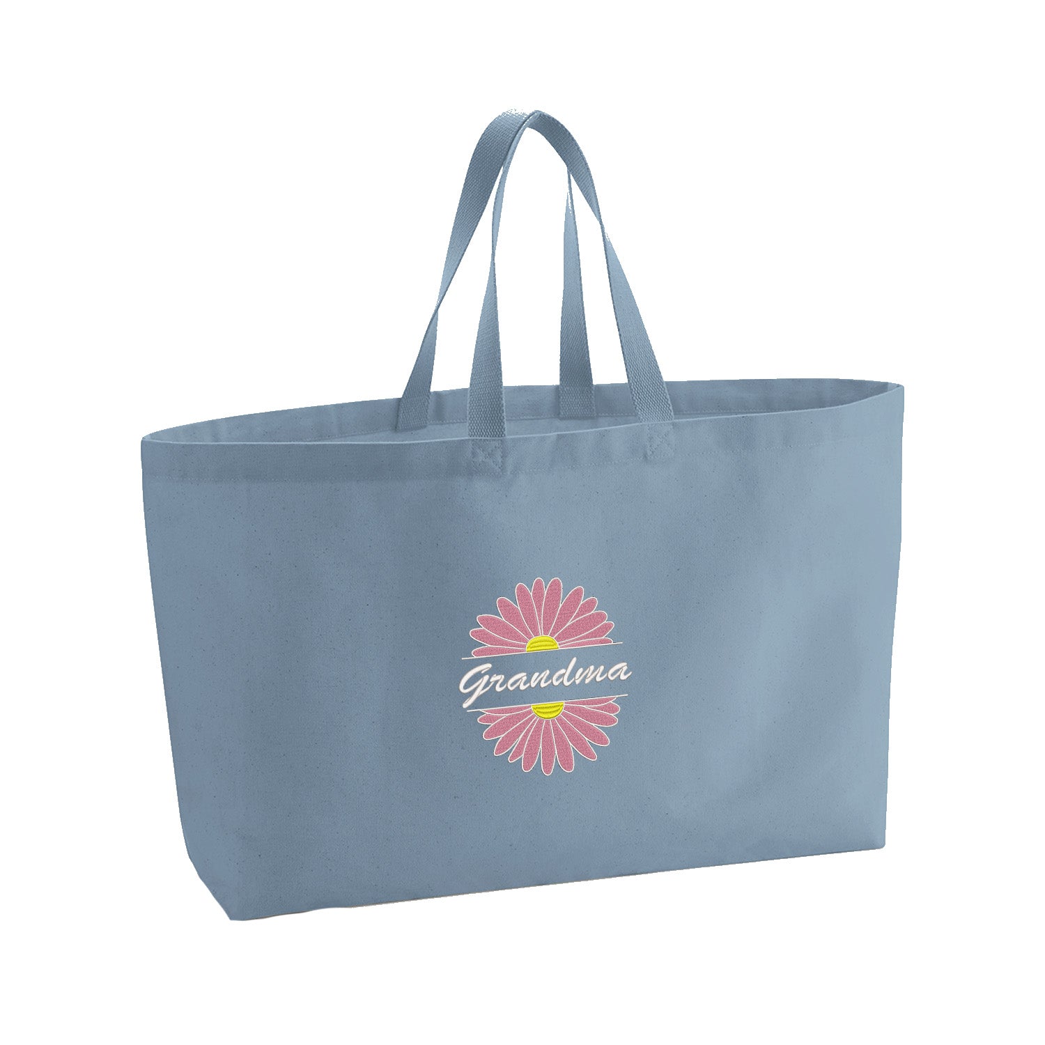 Grandma Flower – haftowana torba z kwiatowym motywem dla Babci Haft z radości