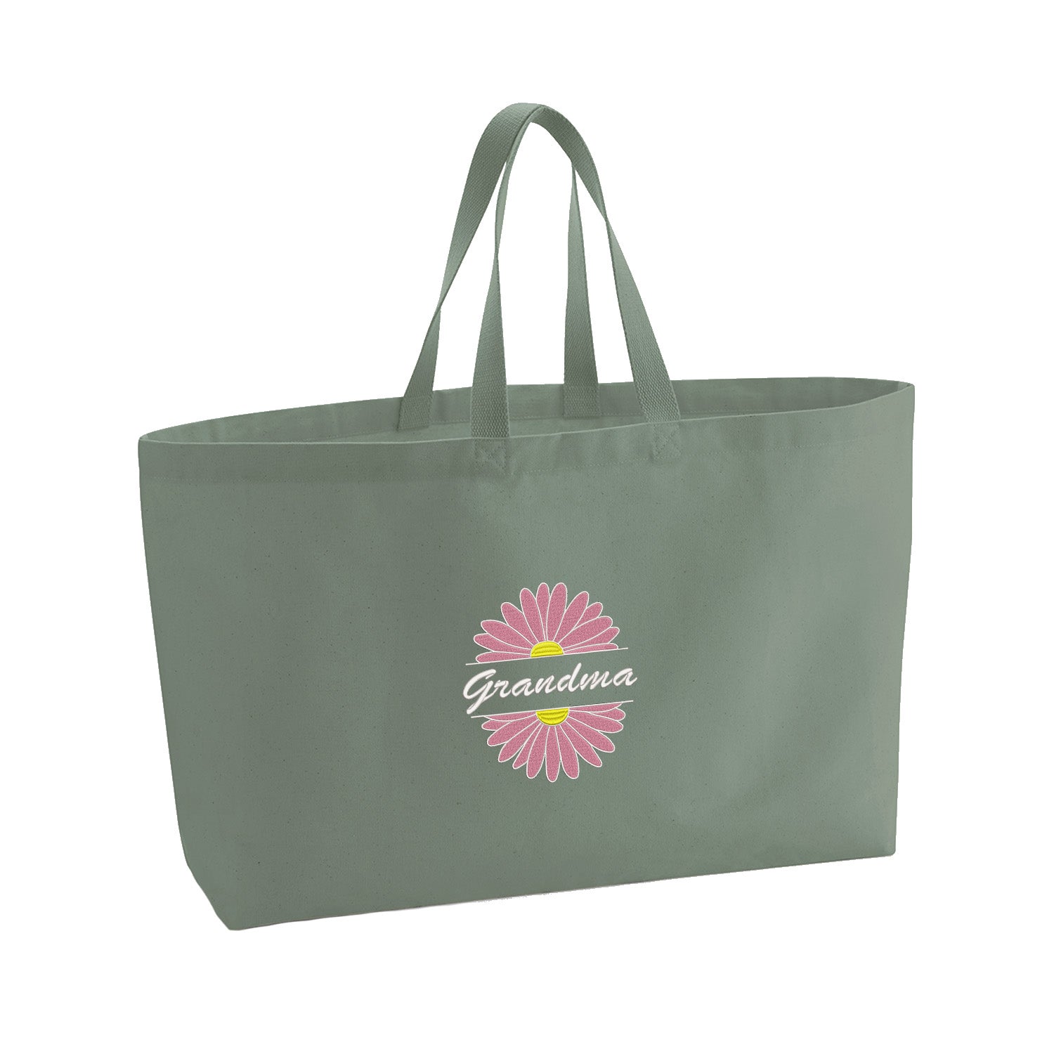 Grandma Flower – haftowana torba z kwiatowym motywem dla Babci Haft z radości