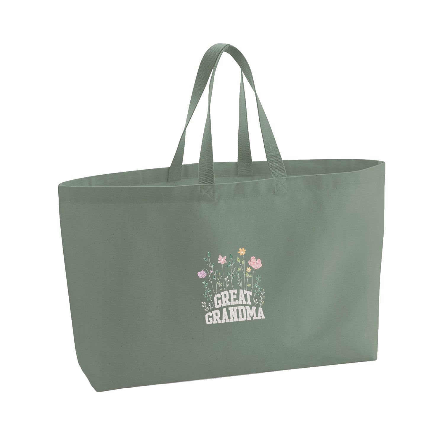 Great Grandma – haftowana torba z kwiatowym motywem dla Prababci Haft z radości