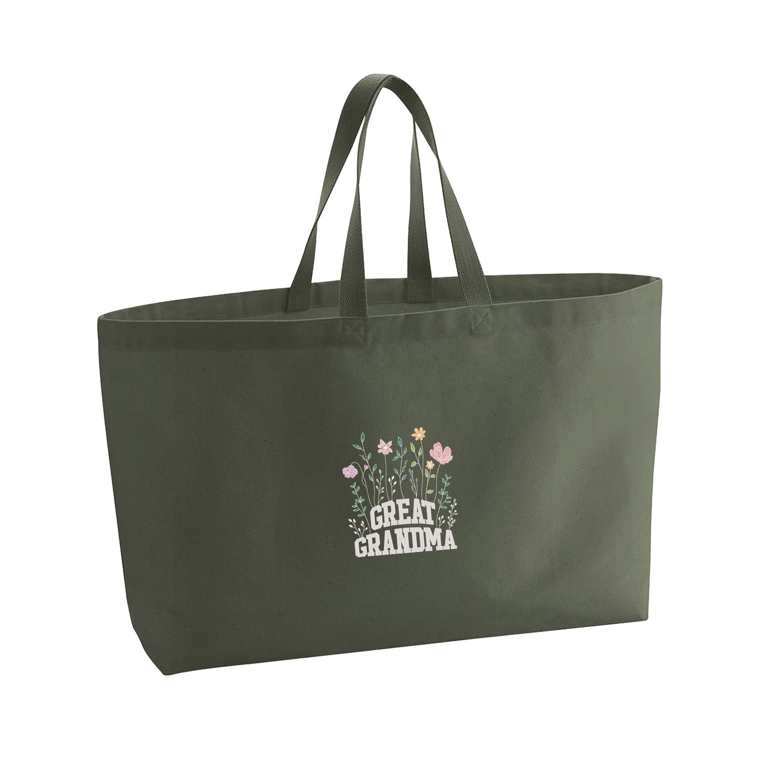 Great Grandma – haftowana torba z kwiatowym motywem dla Prababci Haft z radości