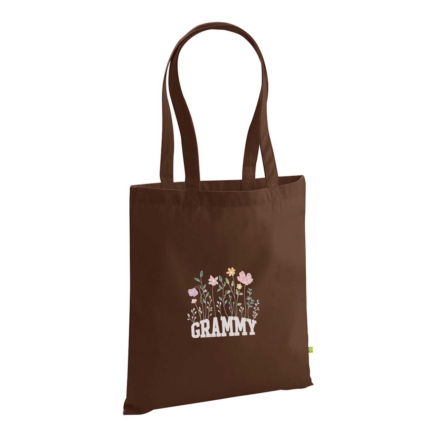 Floral Grammy – haftowana torba w kwiatowym stylu dla Babci Haft z radości