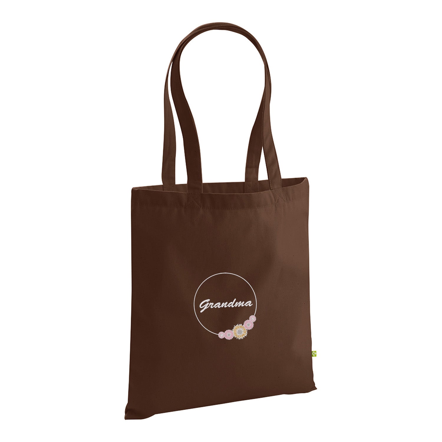 Grandma Flower – haftowana torba z kwiatowym motywem dla Babci Haft z radości