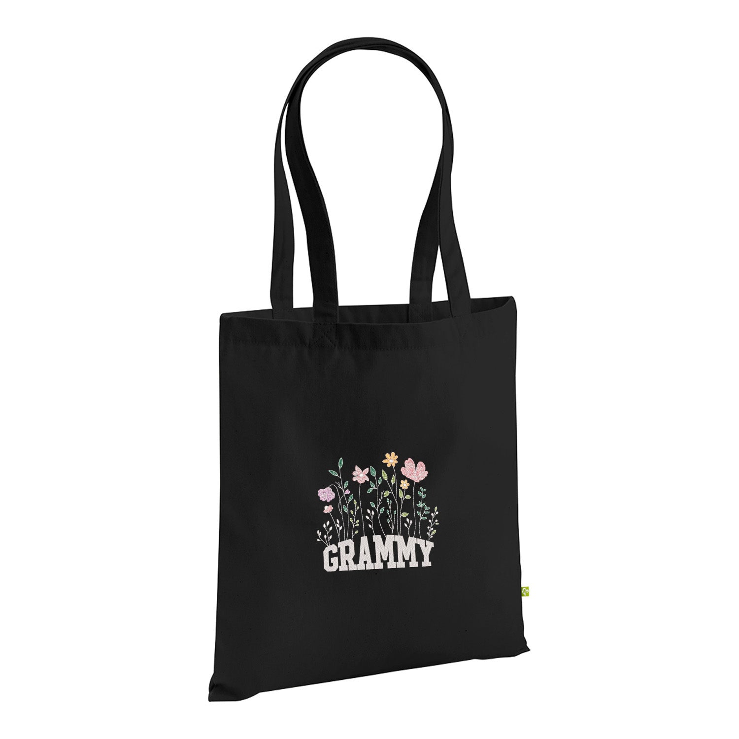 Floral Grammy – haftowana torba w kwiatowym stylu dla Babci Haft z radości