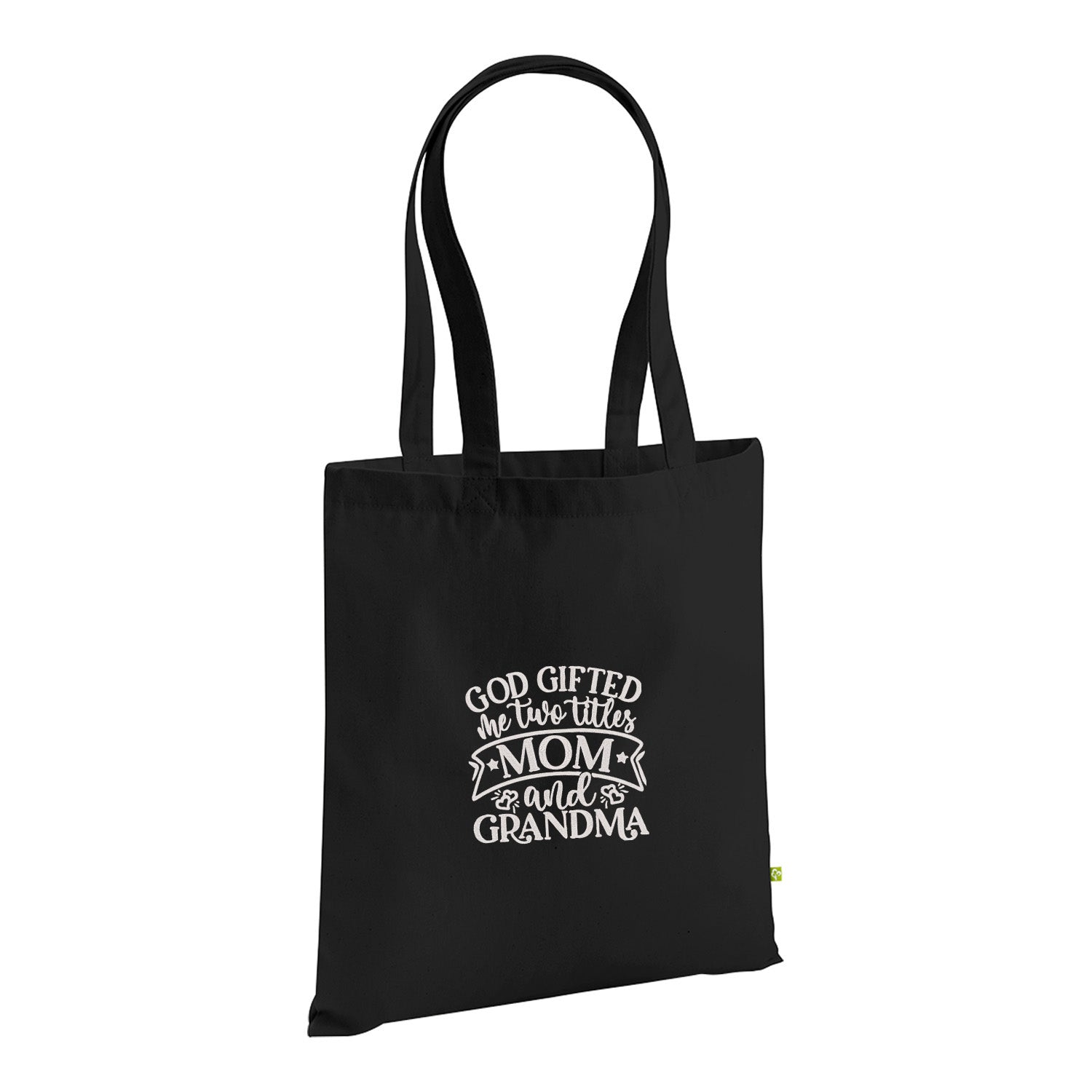 God Gifted Me Two Titles – haftowana torba Mom & Grandma Haft z radości