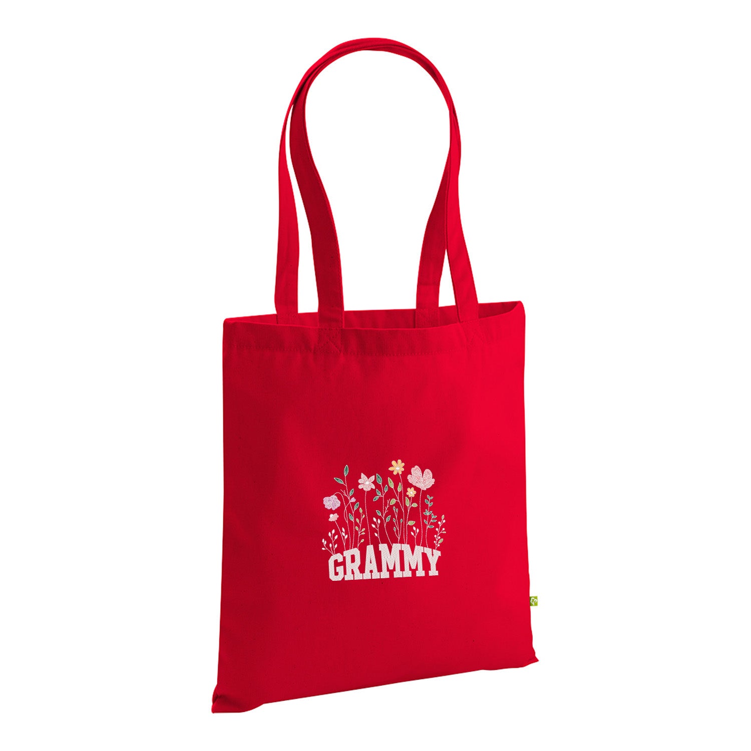 Floral Grammy – haftowana torba w kwiatowym stylu dla Babci Haft z radości