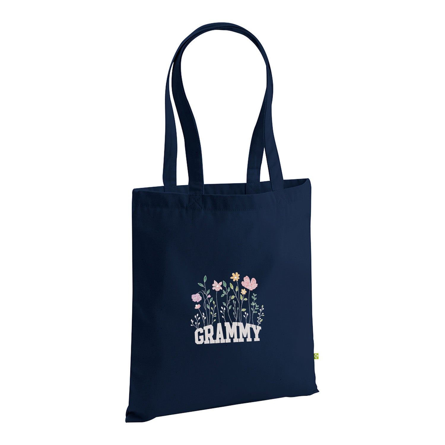 Floral Grammy – haftowana torba w kwiatowym stylu dla Babci Haft z radości