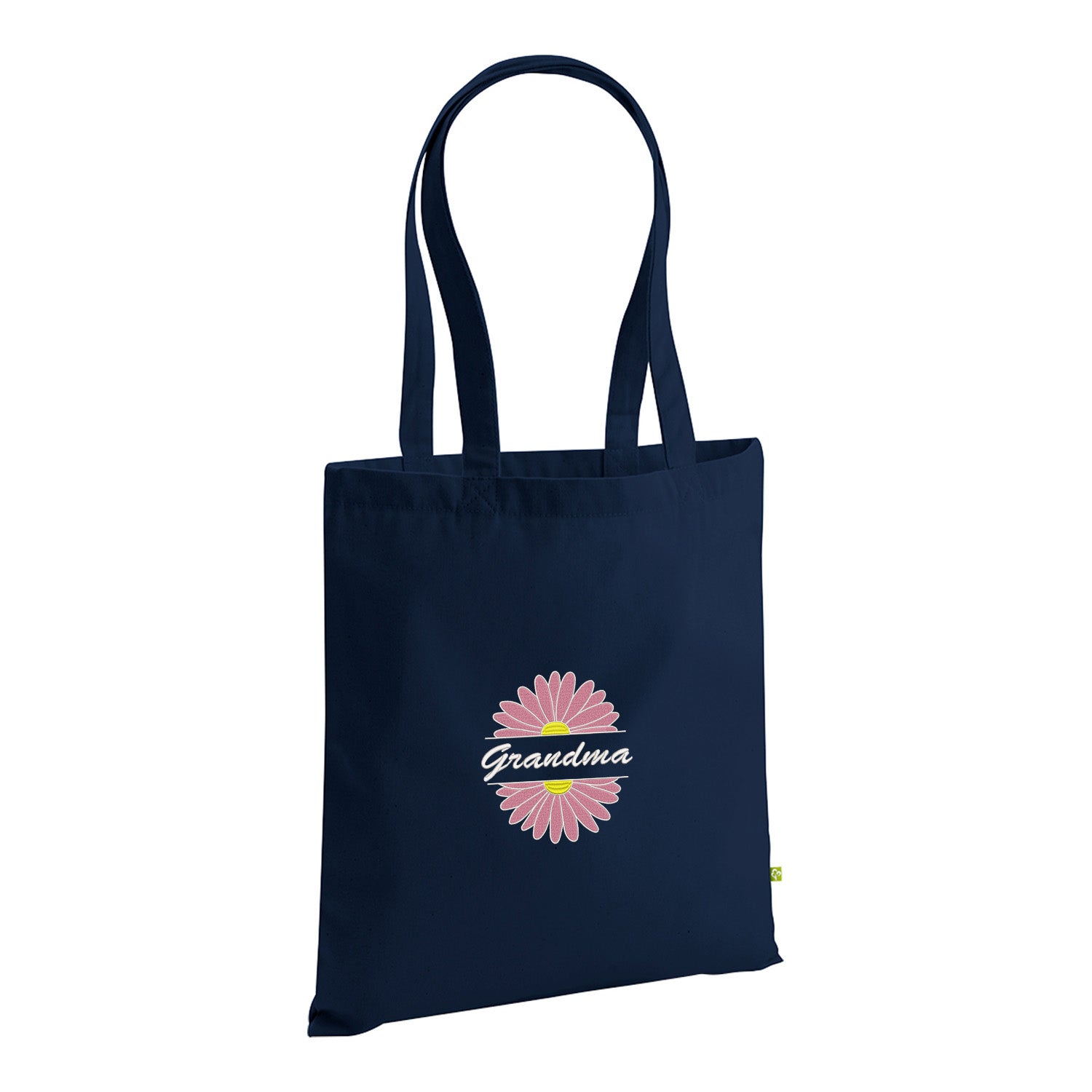Grandma Flower – haftowana torba z kwiatowym motywem dla Babci Haft z radości