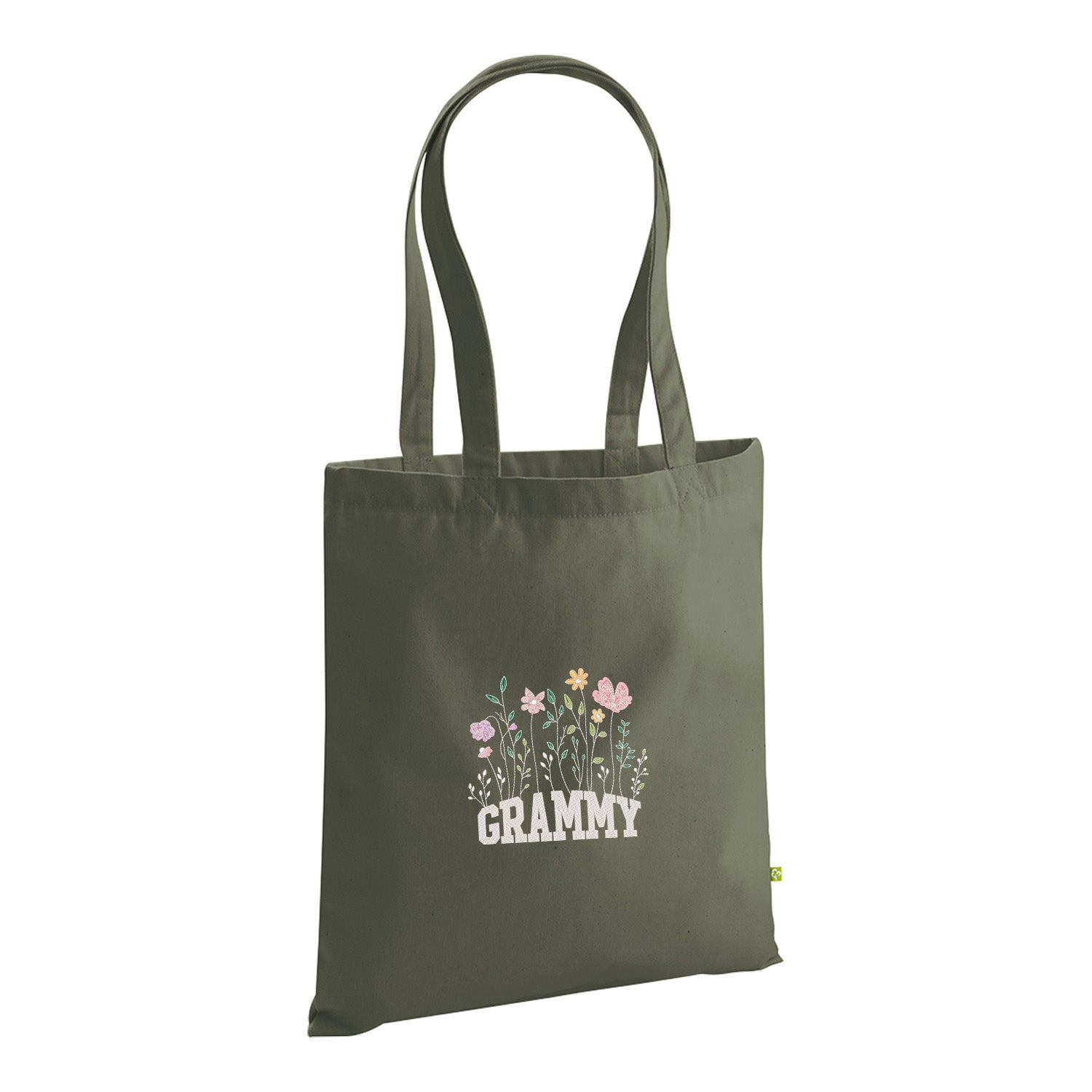 Floral Grammy – haftowana torba w kwiatowym stylu dla Babci Haft z radości