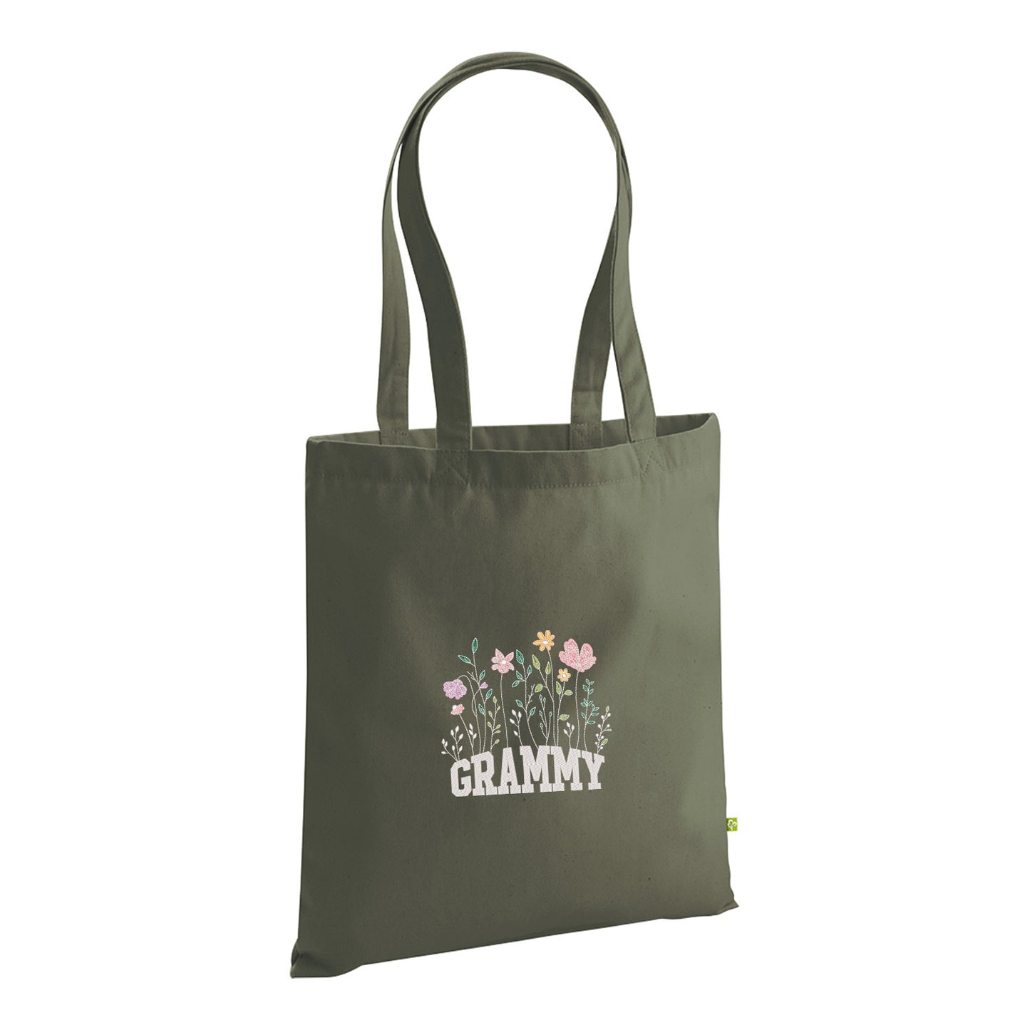 Floral Grammy – haftowana torba w kwiatowym stylu dla Babci Haft z radości