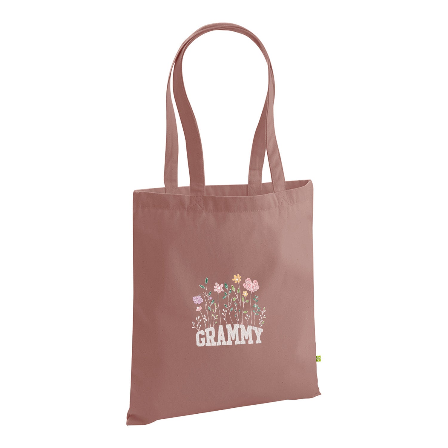 Floral Grammy – haftowana torba w kwiatowym stylu dla Babci Haft z radości