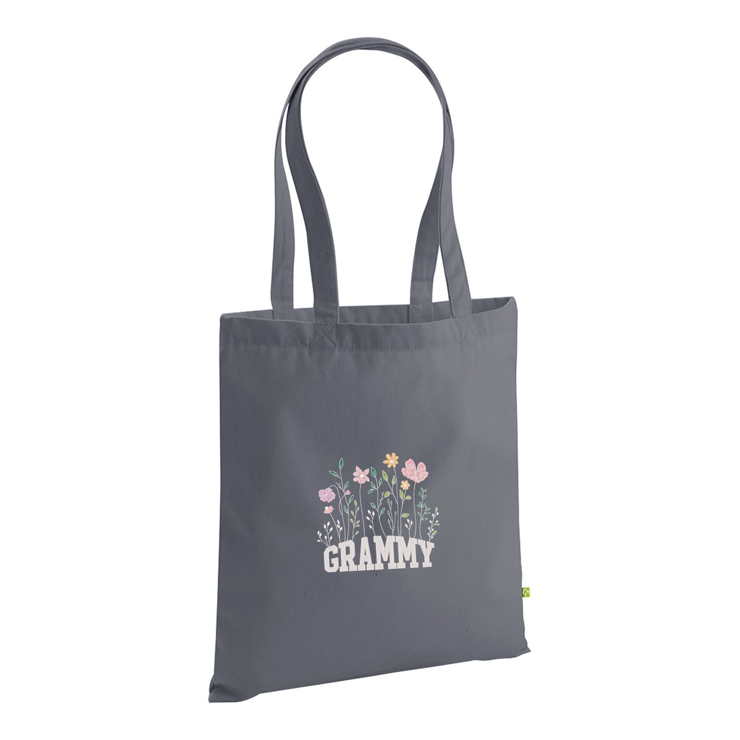 Floral Grammy – haftowana torba w kwiatowym stylu dla Babci Haft z radości