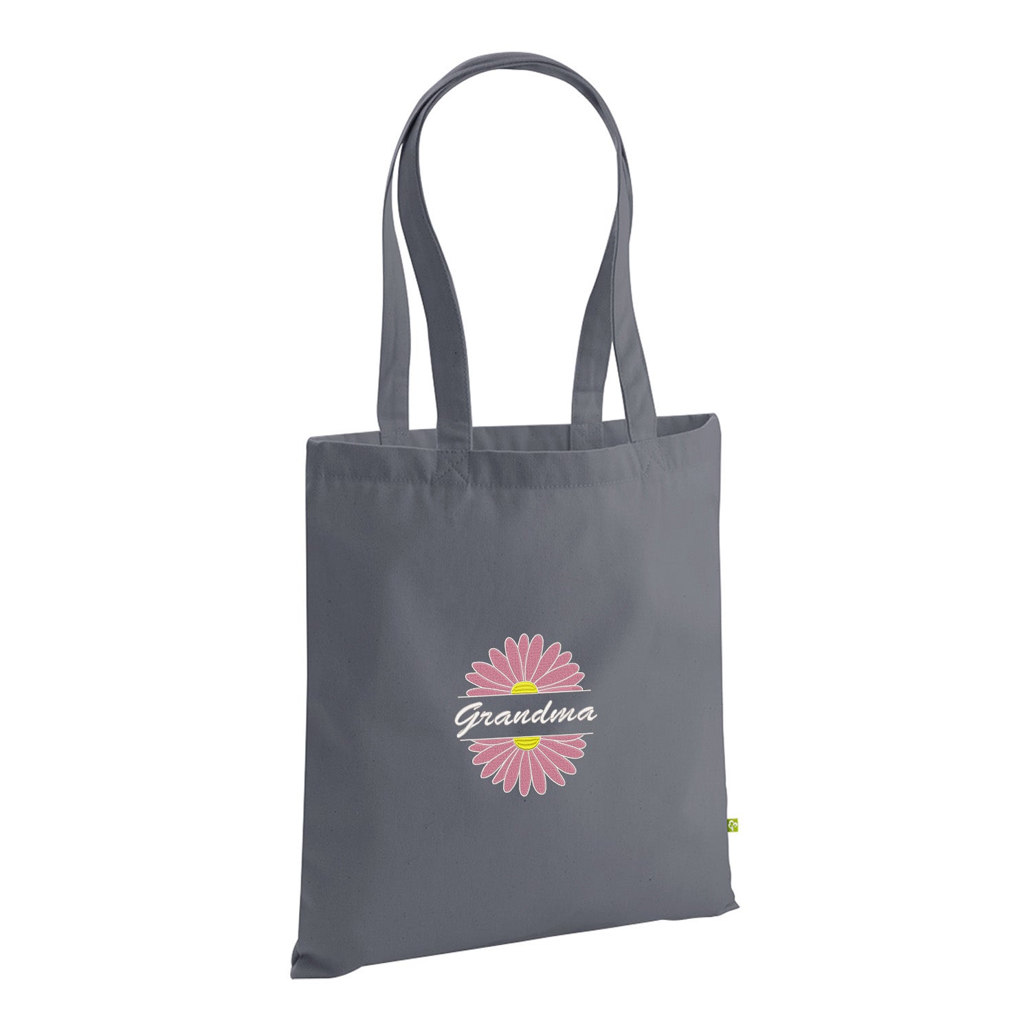 Grandma Flower – haftowana torba z kwiatowym motywem dla Babci Haft z radości