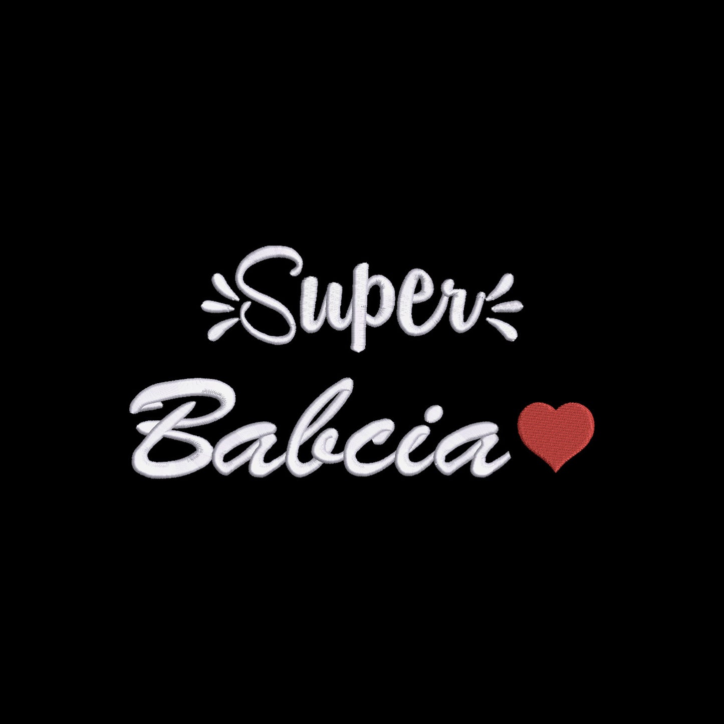 Super Babcia – koszulka z haftem dla wyjątkowej Babci Haft z radości - nadruki i haft na odzieży Warszawa