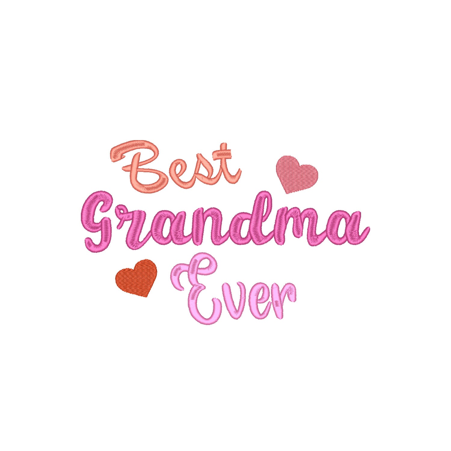 Koszulka z haftem Best Grandma Ever – prezent dla Babci Haft z radości - nadruki i haft na odzieży Warszawa