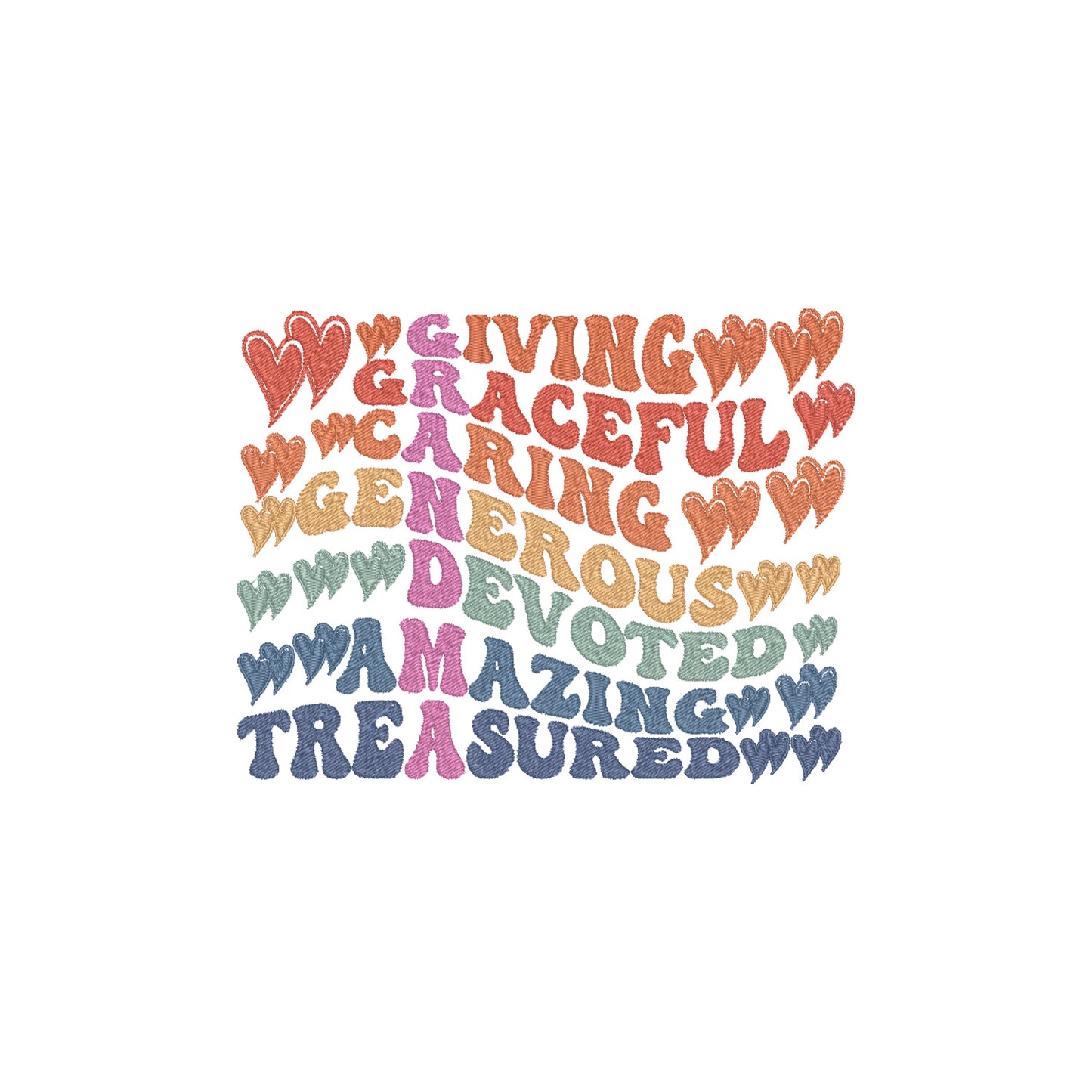 Bluza Grandma Definition – kolorowy haft pełen czułości Haft z radości - nadruki i haft na odzieży Warszawa