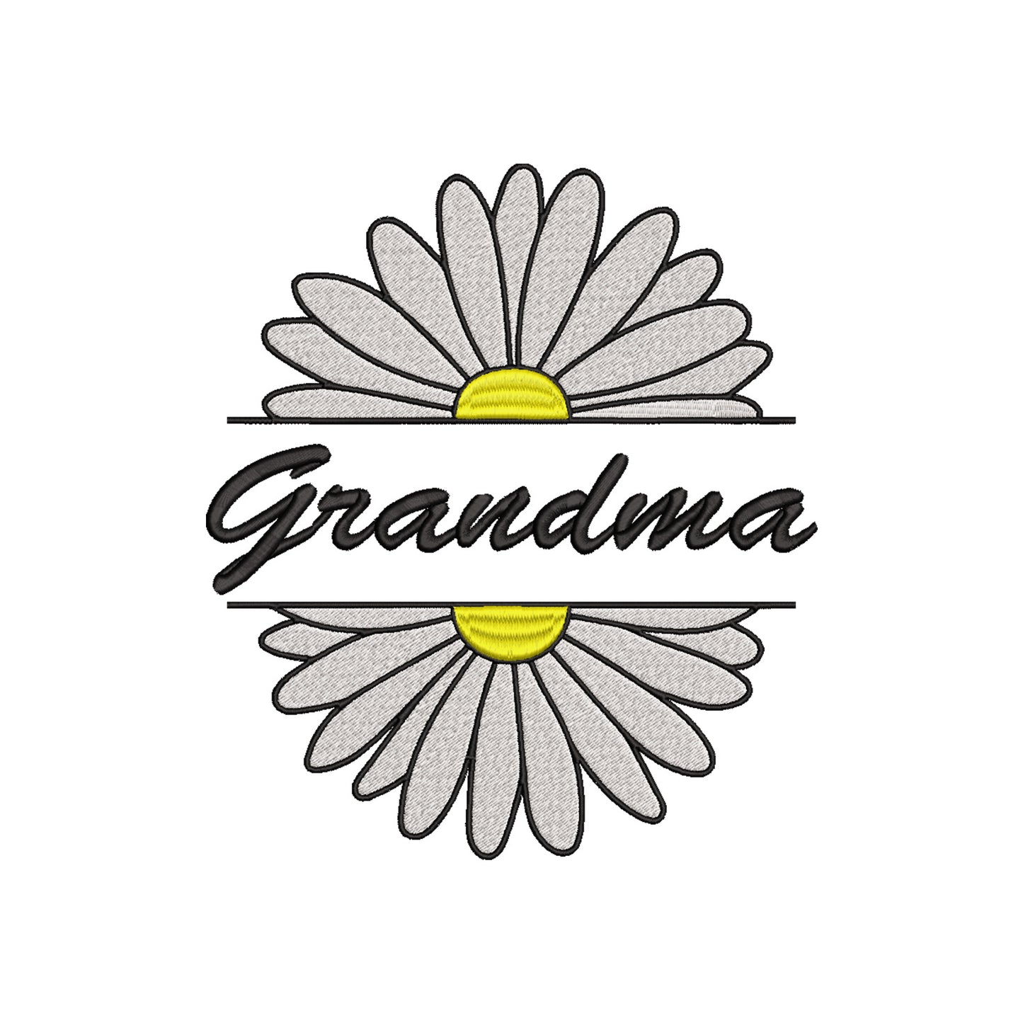 Grandma Flower – haftowana torba z kwiatowym motywem dla Babci Haft z radości