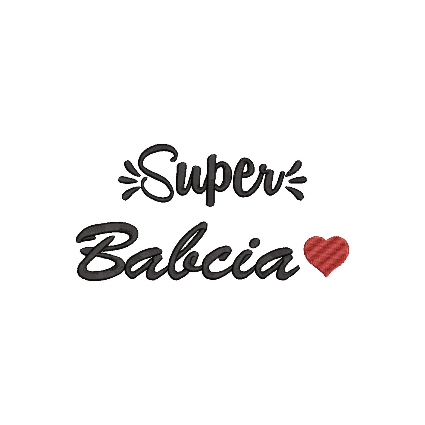 Super Babcia – koszulka z haftem dla wyjątkowej Babci Haft z radości - nadruki i haft na odzieży Warszawa