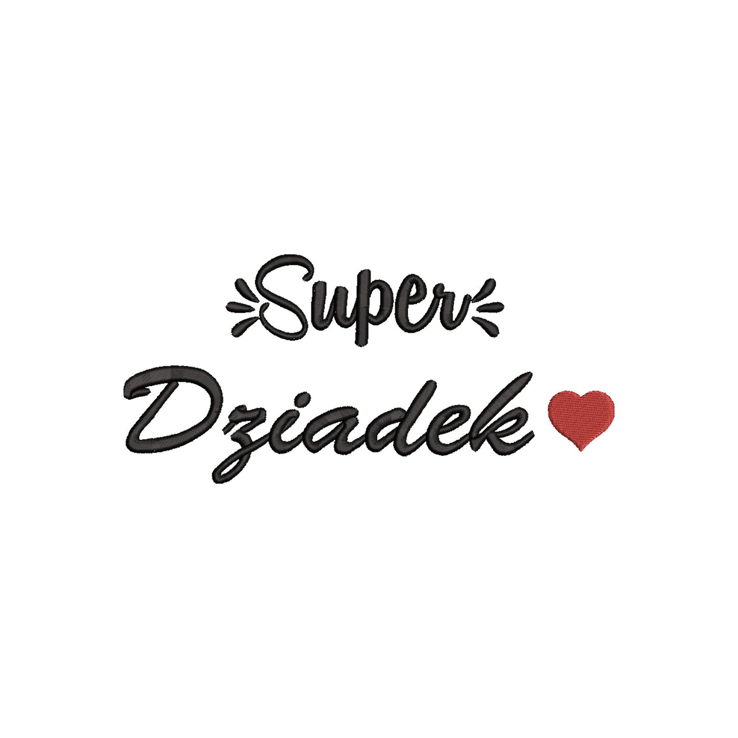 Fartuch Super Dziadek– klasyczny haft dla bohatera rodziny Haft z radości